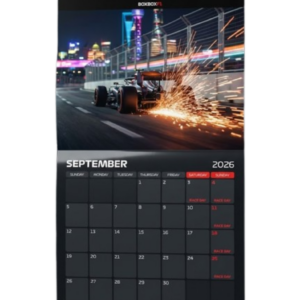 calendrier mural f1 – collection "night race"