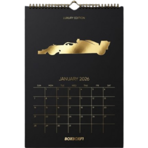 calendrier mural f1 – collection "luxury gold"